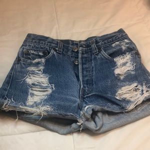 Levis vintage high waisted shorts